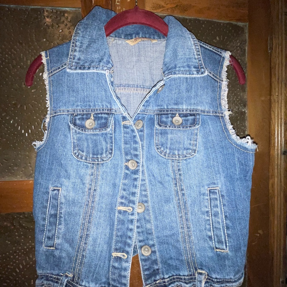 Highway Jeans Blue Denim Vest size S - Picture 2 of 2